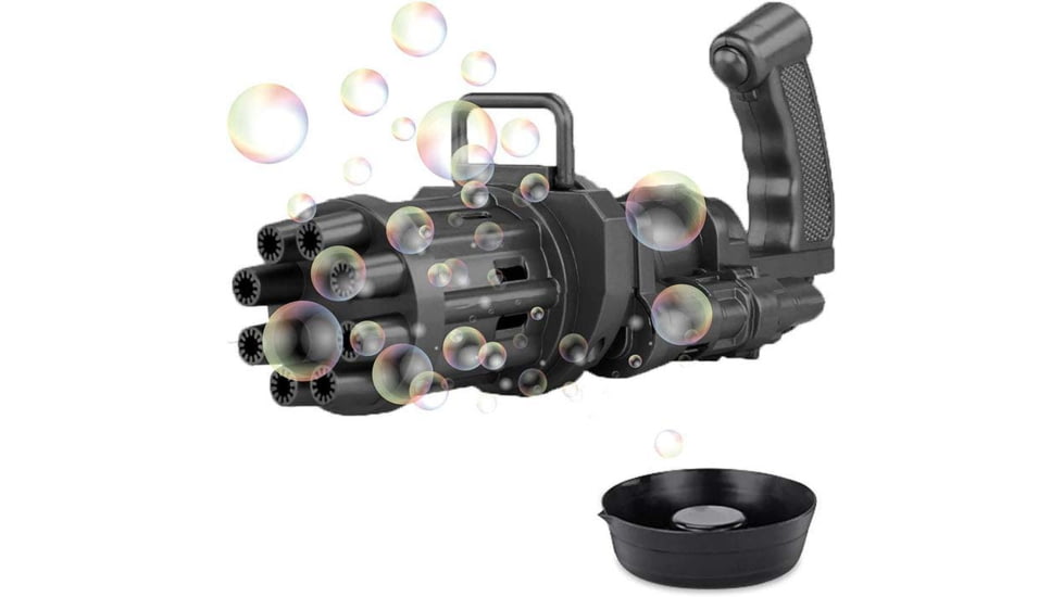 Caliber Gourmet Gatling Gun Bubble Maker, Black, CBG-BGUN