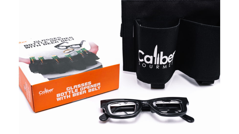 Caliber Gourmet Glasses Bottle Opener w/Beer Belt, CBG-1052