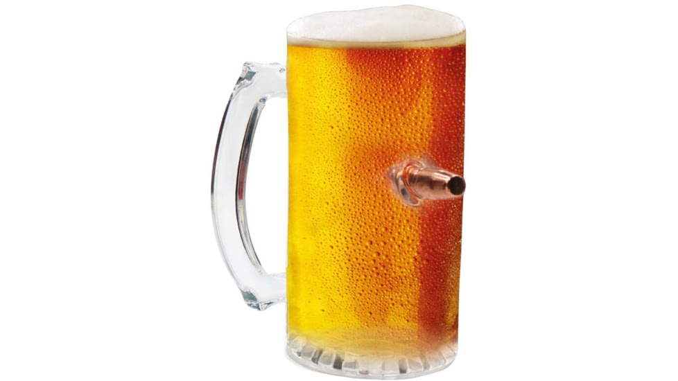 Caliber Gourmet Last Man Standing, Bullet Beer Glass, 500 ml, Clear CBG-LMS-BEER
