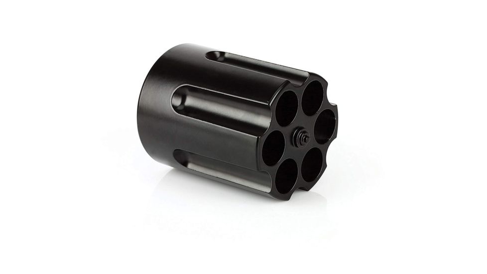 Caliber Gourmet Revolver Cylinder Pen Holder, Black, 2.75 x 2.75 x 3.50 in CBG-1007-BK
