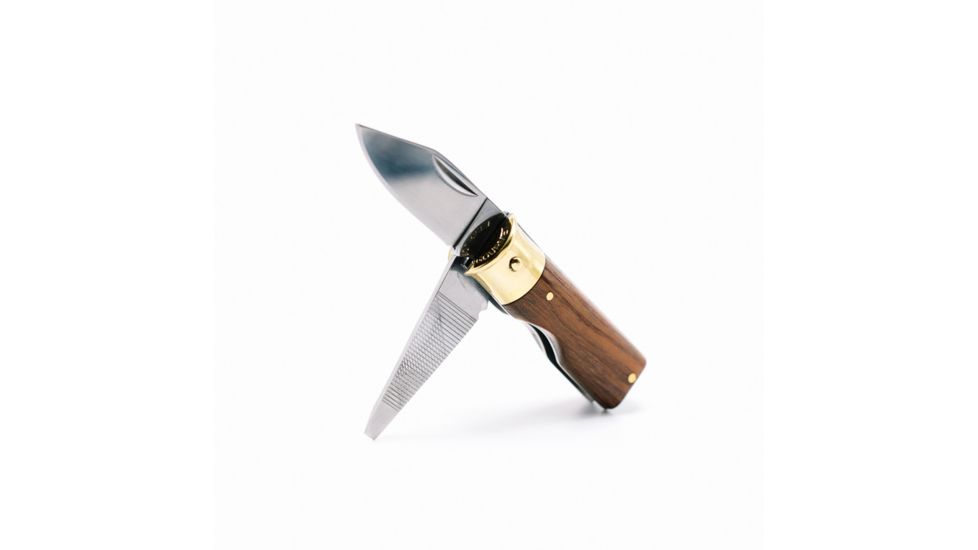 Caliber Gourmet Rosewood Bullet Knife, Brass Handle, Wood, Brass, 2.5 x .5 in CBG-1041