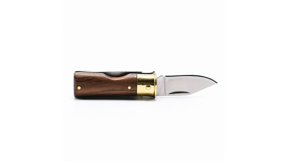 Caliber Gourmet Rosewood Bullet Knife, Brass Handle, Wood, Brass, 2.5 x .5 in CBG-1041