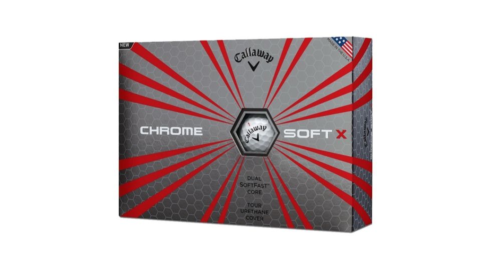 Callaway 2017 Chrome Soft X Golf Balls - One Dozen, White 1108853