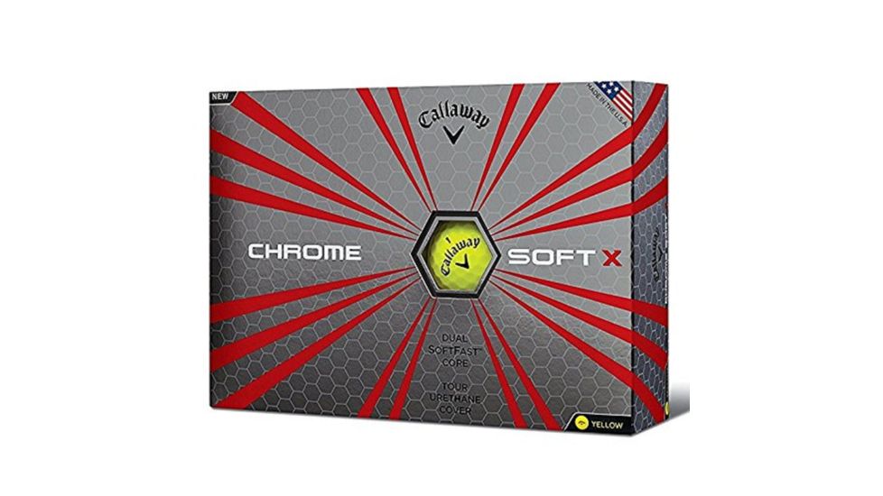 Callaway 2017 Chrome Soft X Golf Balls - One Dozen, Yellow 1108854