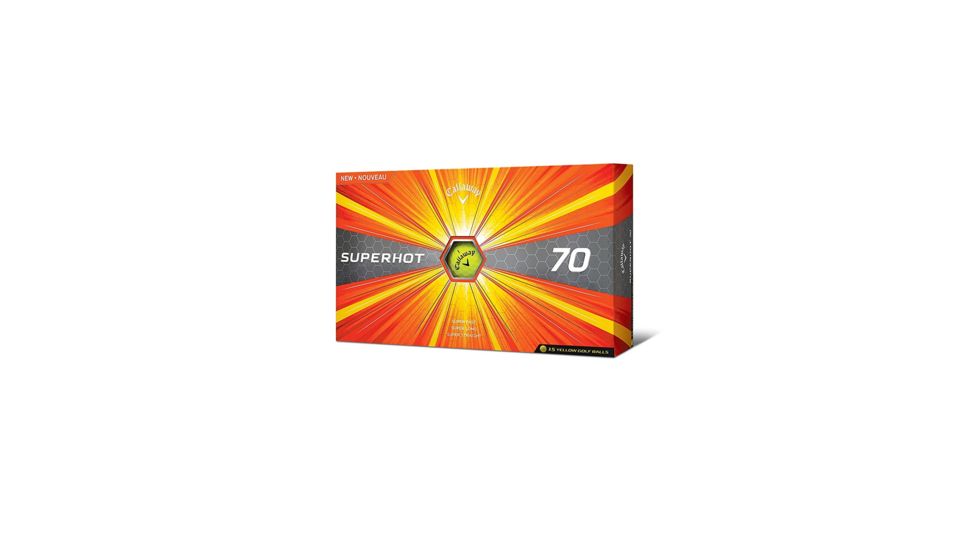 Callaway 2017 Superhot 70 Golf Balls - Pack of 15, Yellow 1108856