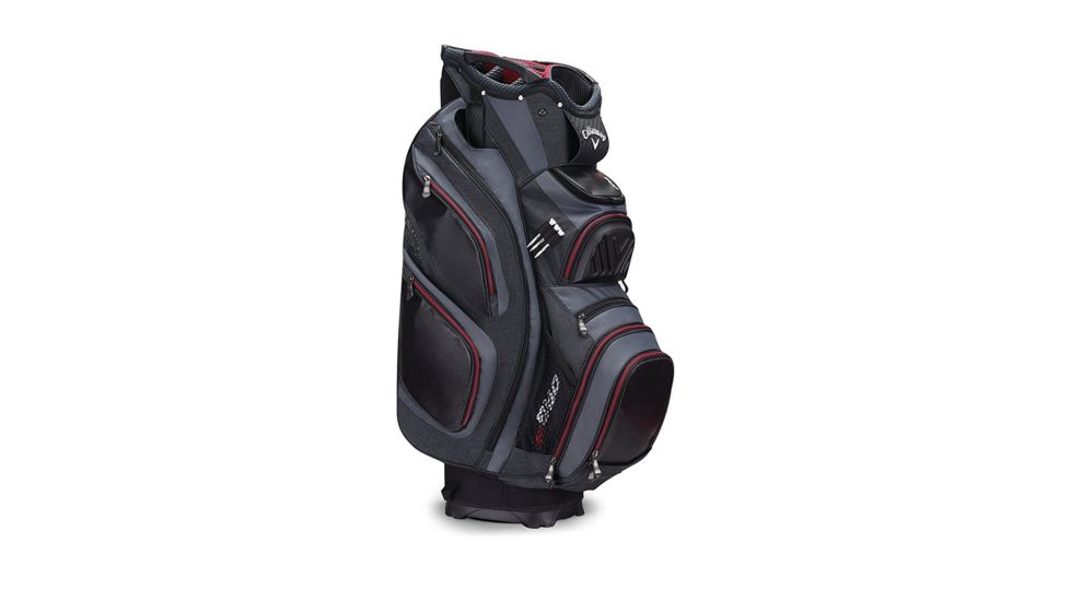 Callaway Golf 2017 Org 15 Cart Bag, Black/Titanium/Red 1108851