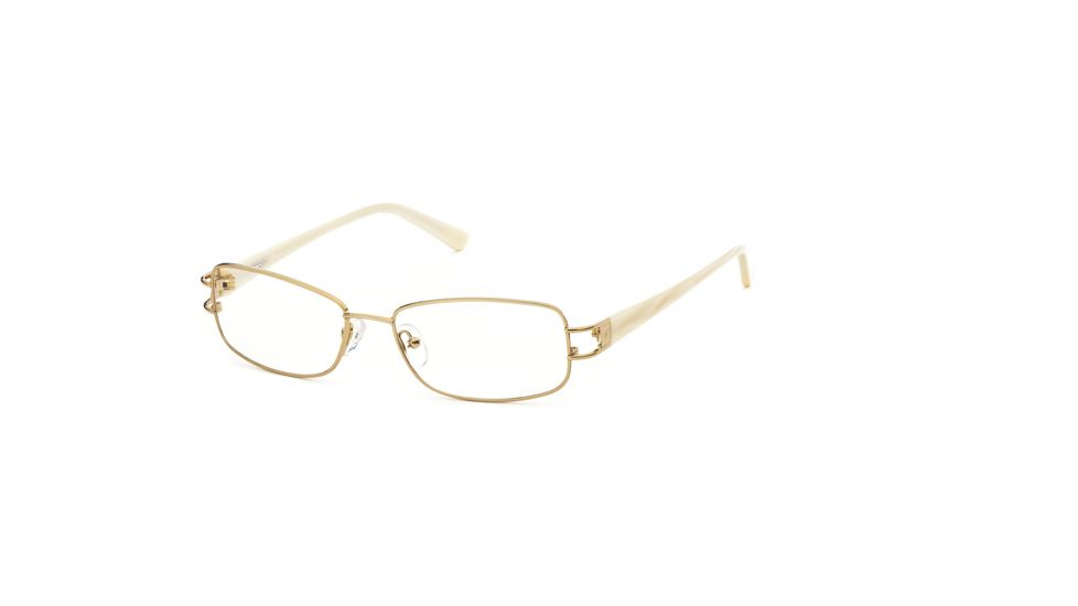 Calligraphy Collections F-374 SESC F37400 Eyeglass Frames - Col2 - Shiny Gold/pearl SESC F374005335 WH