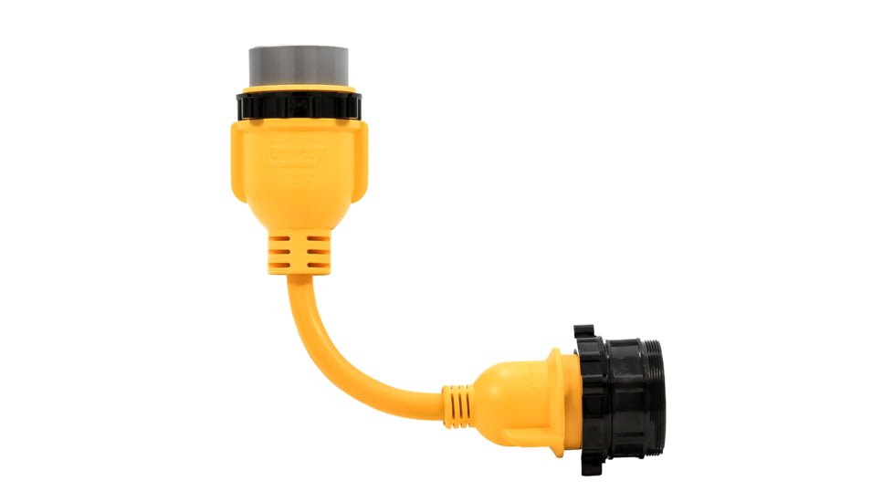 Camco 50AM/30AF Power Grip Marine 12in Locking Adapter - M-Lock/F-Locking Adapter