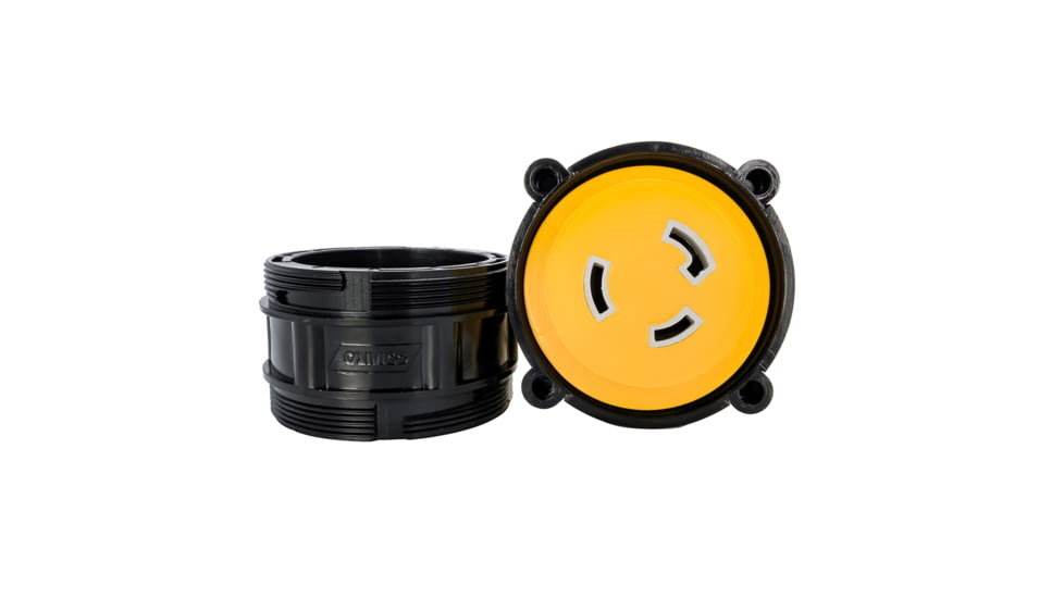Camco 50AM/30AF Power Grip Marine 12in Locking Adapter - M-Lock/F-Locking Adapter