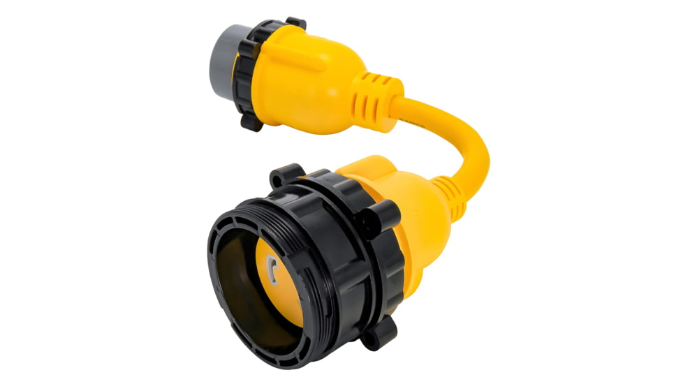 Camco 50AM/30AF Power Grip Marine 12in Locking Adapter - M-Lock/F-Locking Adapter