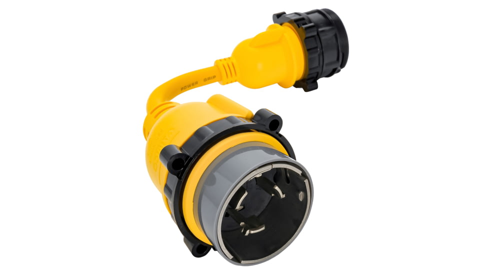 Camco 50AM/30AF Power Grip Marine 12in Locking Adapter - M-Lock/F-Locking Adapter