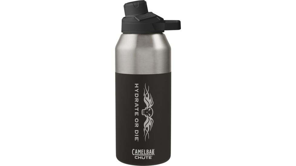 CamelBak Chute Mag Vacuum Insulated Bottle,Stainless,40oz,Hydrate or Die,Black, 1517003012