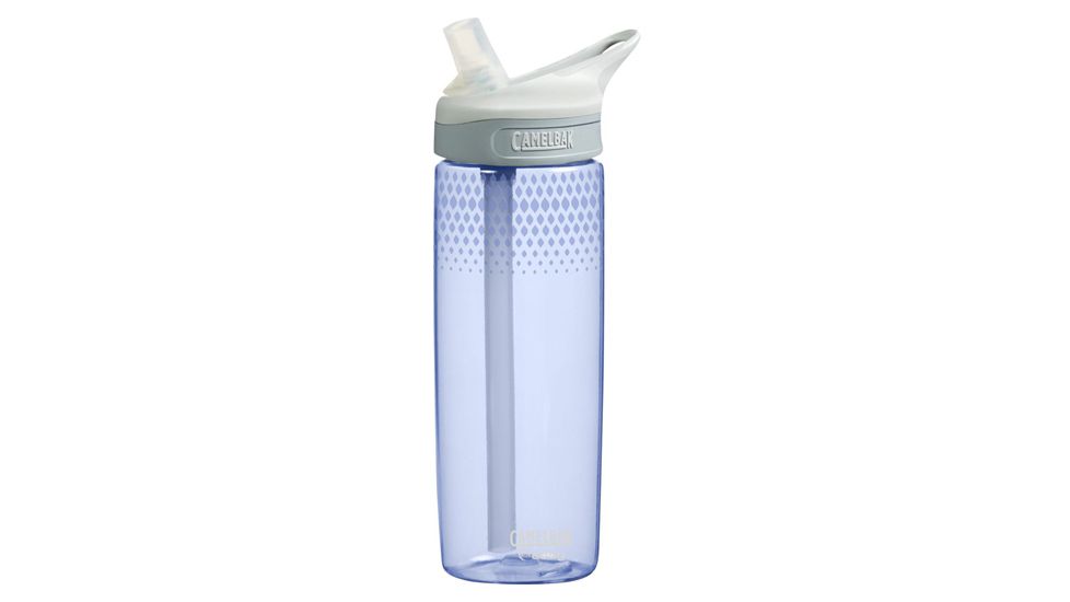 CamelBak Eddy .6L Silver Blue Water Bottle 53352