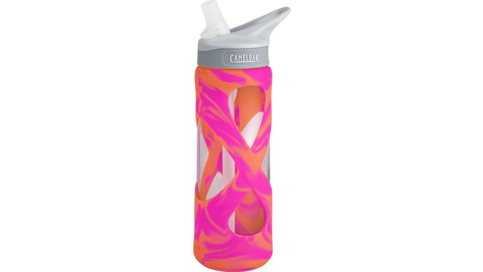 CamelBak Eddy Glass 0.7L Water Bottle-Pink/Orange Swirl-24 oz