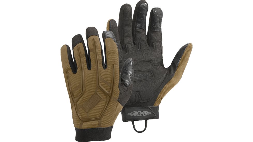 CamelBak Impact Elite CT Synthetic Leather Gloves, Coyote w/ Logo, Small MPELG07-08
