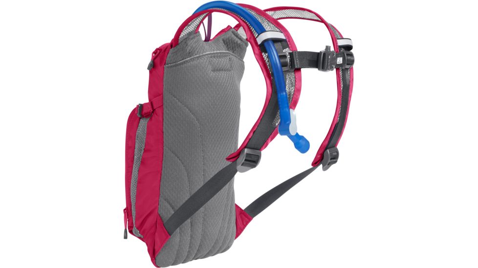 CamelBak Mini M.U.L.E. Hydration Pack - Kids, Hot Pink/ Purple Stripe, 50oz, 1155603000