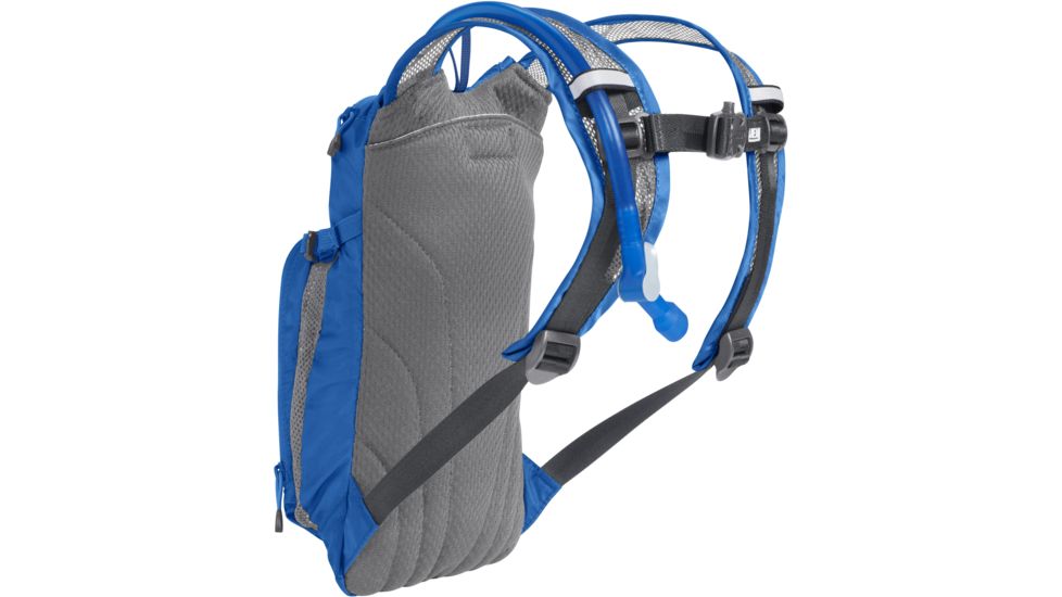CamelBak Mini M.U.L.E. Hydration Pack - Kids, Lapis Blue/White Stripe, 50oz, 1155405000