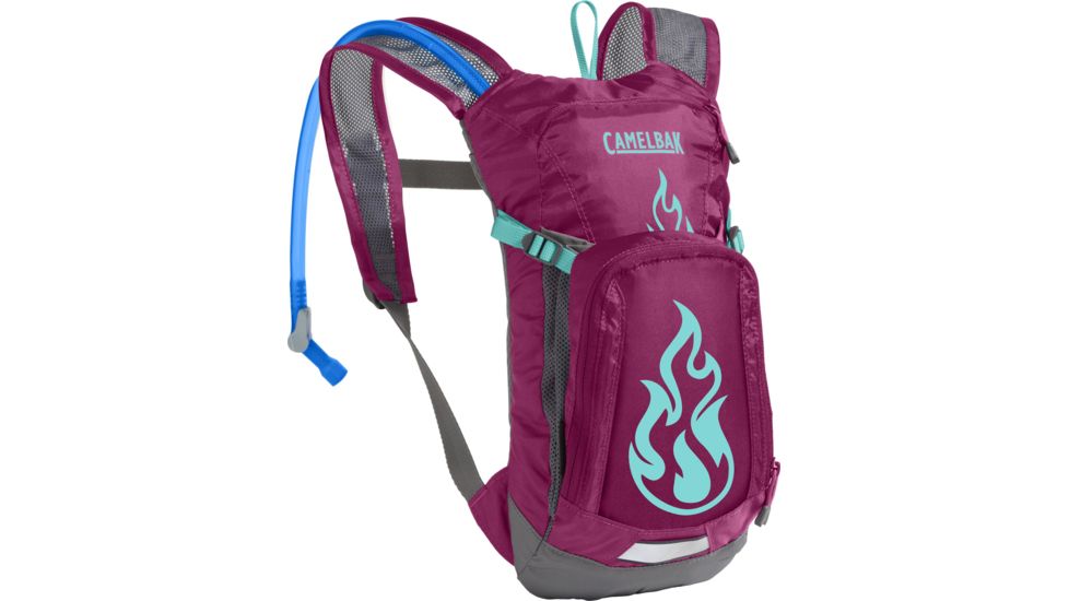 CamelBak Mini M.U.L.E. Hydration Pack - Kids, Baton Rouge/ Flames, 50oz, 1155502000