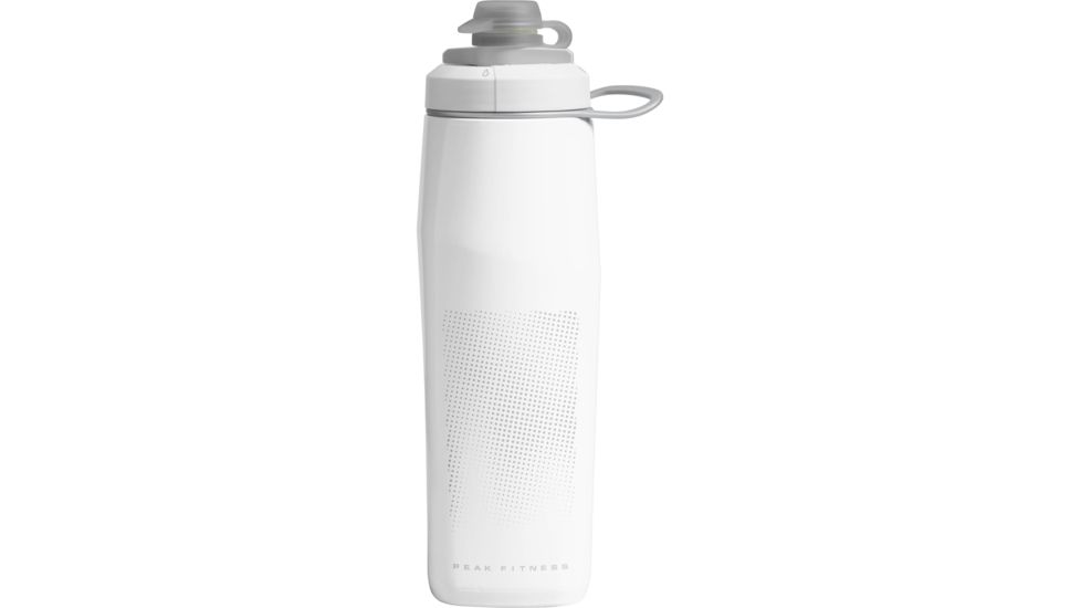 CamelBak Peak Fitness Water Bottle, White/Silver, 25oz, 1879101075