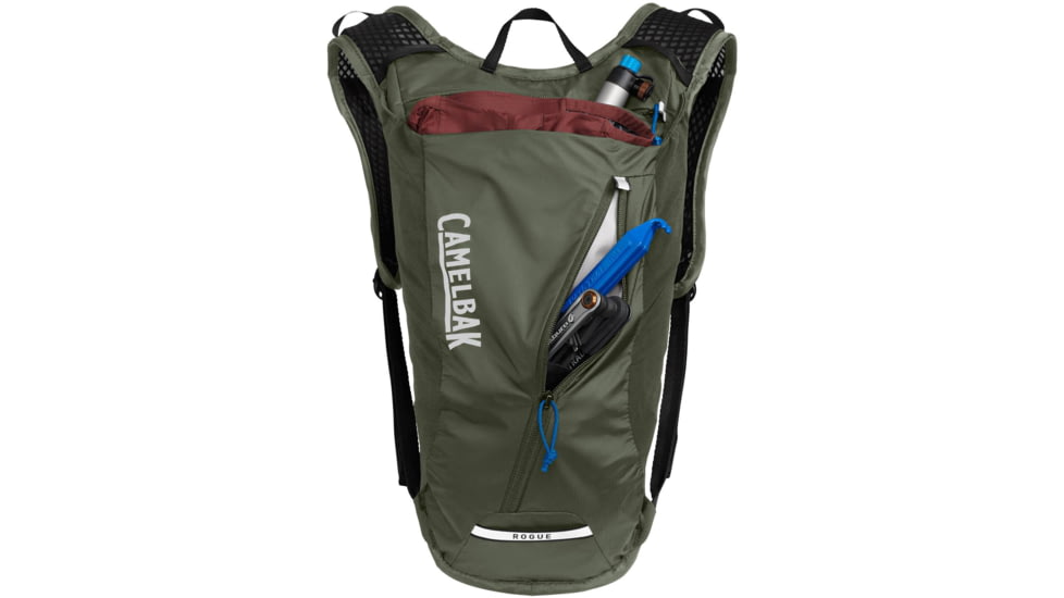 CamelBak Rogue Light 7 Bike Hydration Pack with Crux Reservoir, Dusty Olive, 2 Liter, 2952301000P