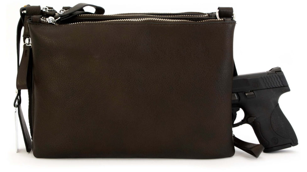 Cameleon Iris Concealed Carry Purse-cross Body Style Brown 49148C