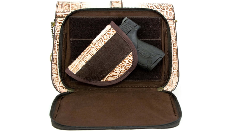 Cameleon S&amp;w Croc Handbag Crossbody Carry Purse