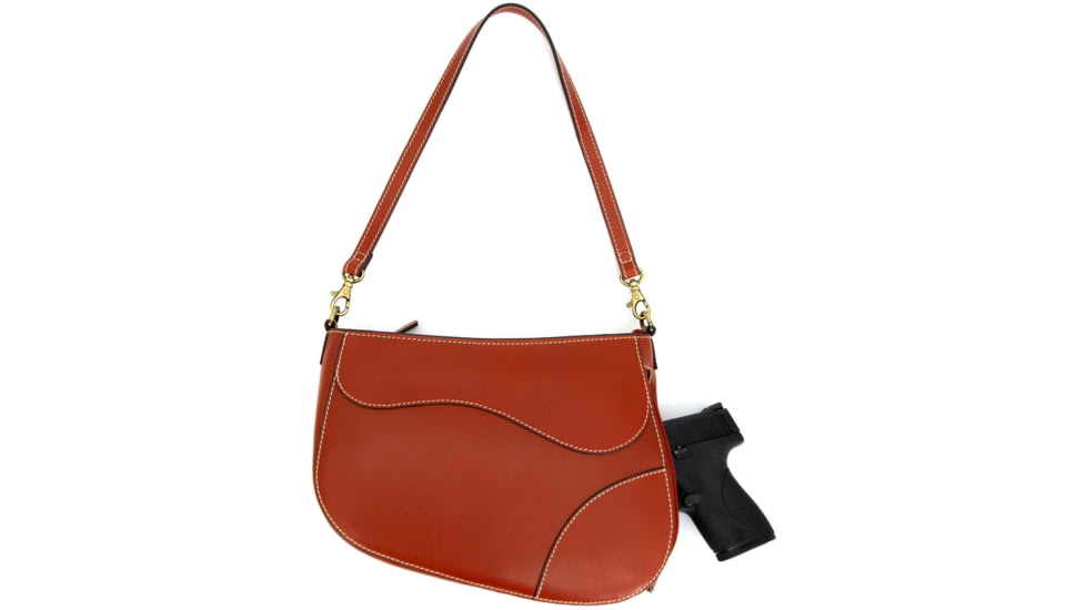 Cameleon Saddle Purse Concealed Carry Bag Brown