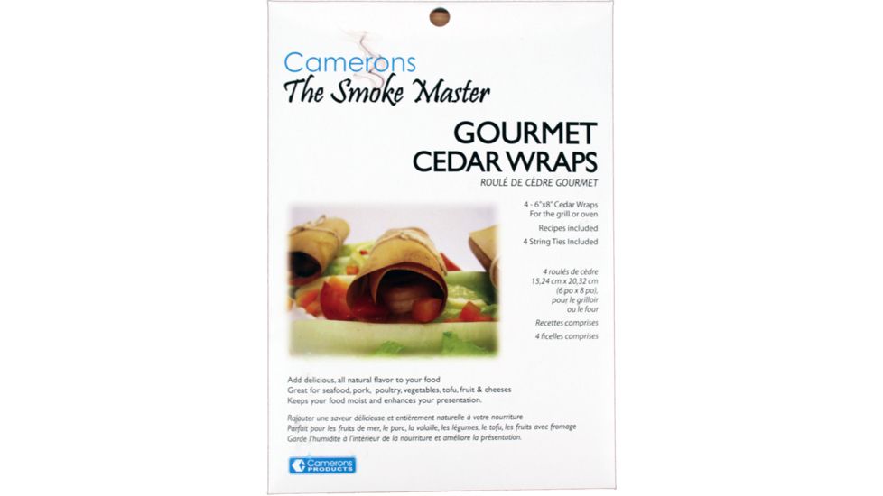 Camerons Products Cedar Wraps 6 x 8 -4 Wraps-Sleeve 111966