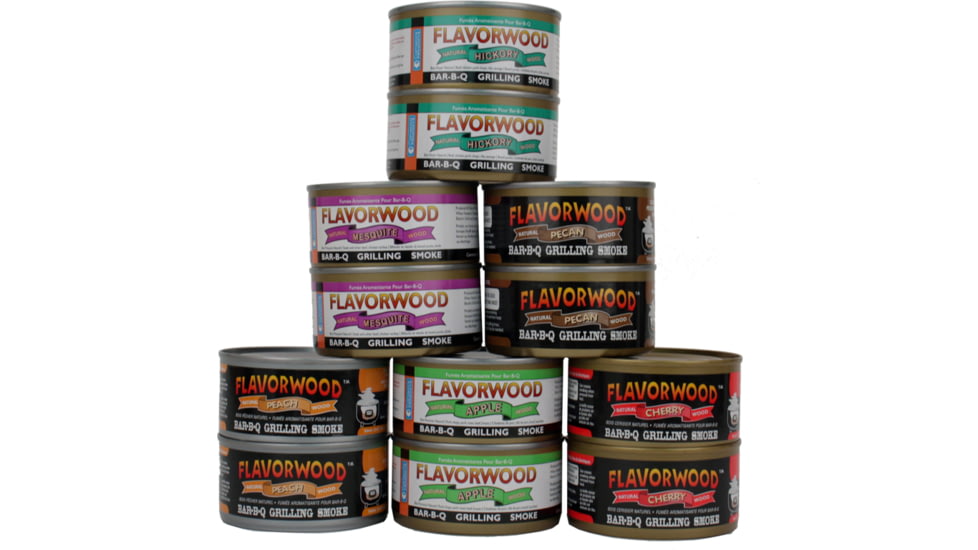 Camerons Products Flavorwood Grilling Chips in Smoke Can, 12 Assorted, 2 EachApple, Cherry, Hickory, Mesquit 111969