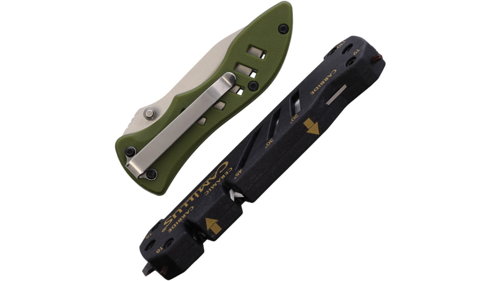 Camillus Knives Field Linerlock/SharpenerCombo, CM19386