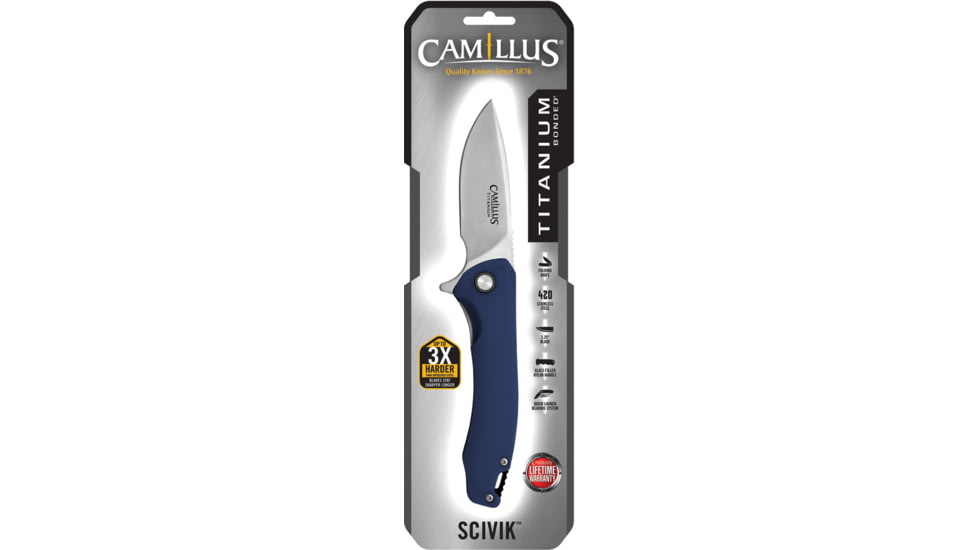 Camillus Knives Scivik Linerlock Blue, CM19206