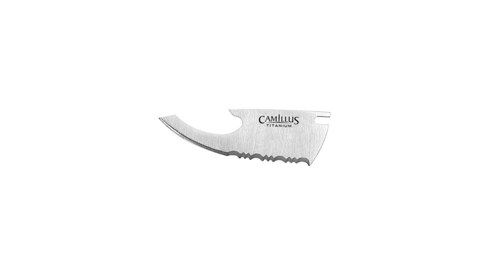 Camillus Knives TigerSharp Titanium Bonded Replacement Blades, For Folding Knives, 2-Pk, Serrated 196195