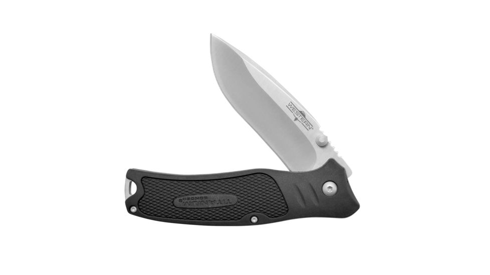 Camillus Knives Western BlacTrax 8 Tita Bnd Fldng Knife 19228
