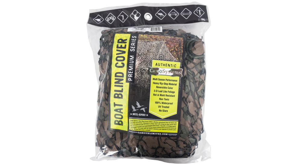 Camo Systems BB20 Military Boat Concealment Green/Brown 5' X 22' Ripstop