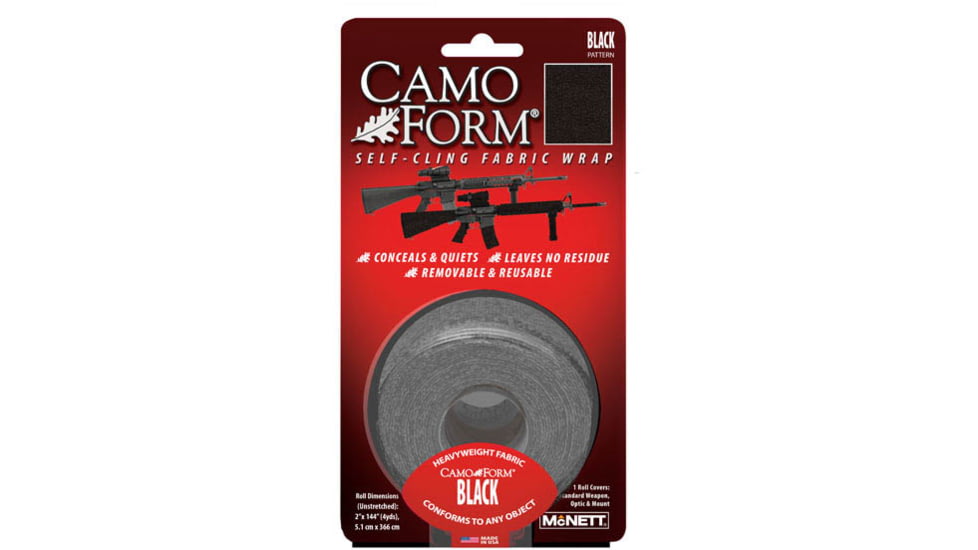 CamoForm Camo Form Protective Fabric Wrap, Black CMF19414