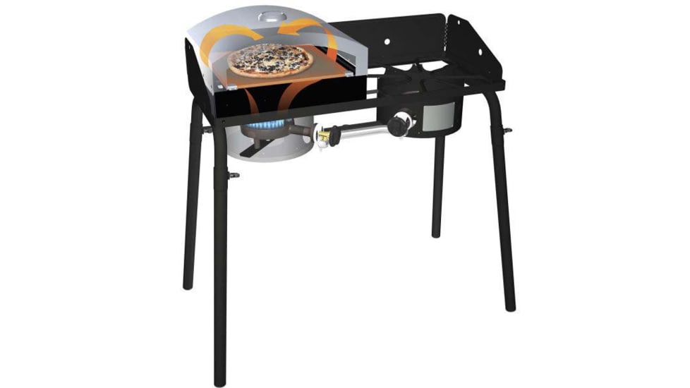 Camp Chef 14inX16in Italia Artisan Pizza Oven Accessory, Black/Silver, PZ30