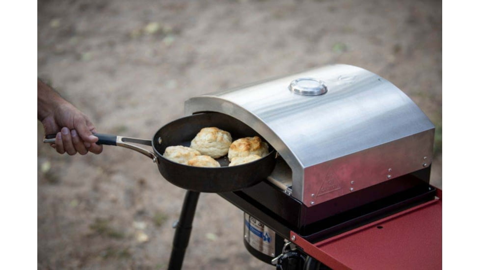 Camp Chef 14inX16in Italia Artisan Pizza Oven Accessory, Black/Silver, PZ30