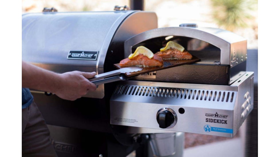 Camp Chef 14inX16in Italia Artisan Pizza Oven Accessory, Black/Silver, PZ30