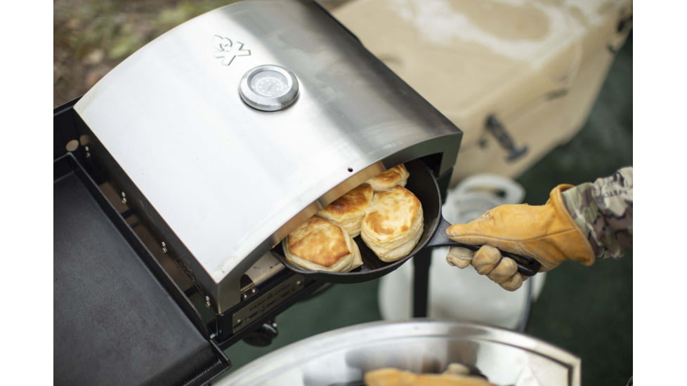 Camp Chef 14inX16in Italia Artisan Pizza Oven Accessory, Black/Silver, PZ30