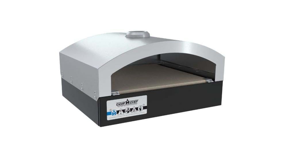 USED Camp Chef 14inX16in Italia Artisan Pizza Oven Accessory, Black/Silver, PZ30, EDEMO1