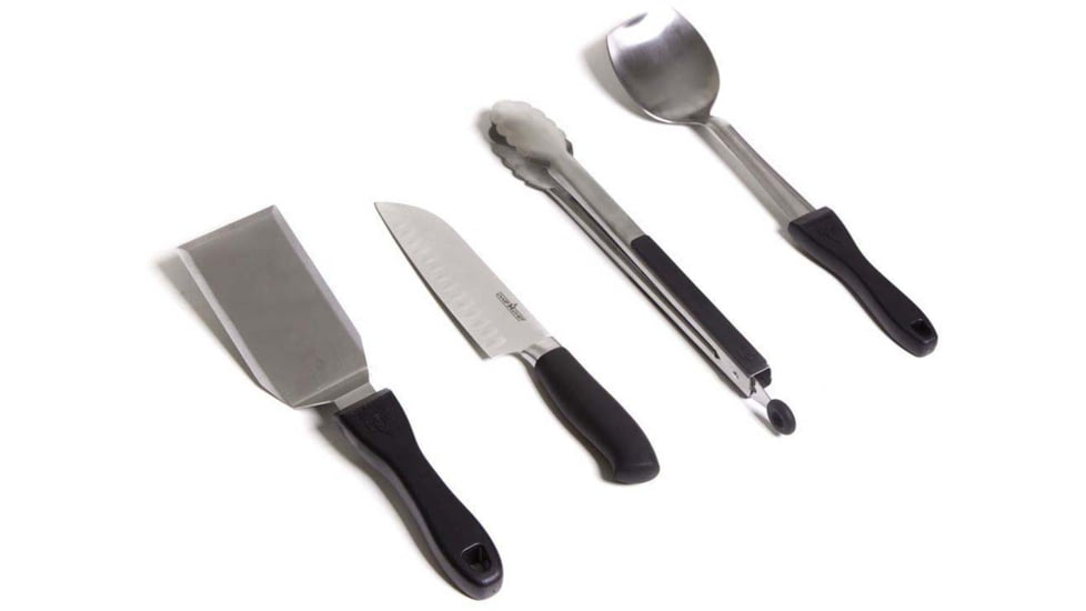 Camp Chef 5 Piece All Purpose Chef Set, Black/Silver, KSET5