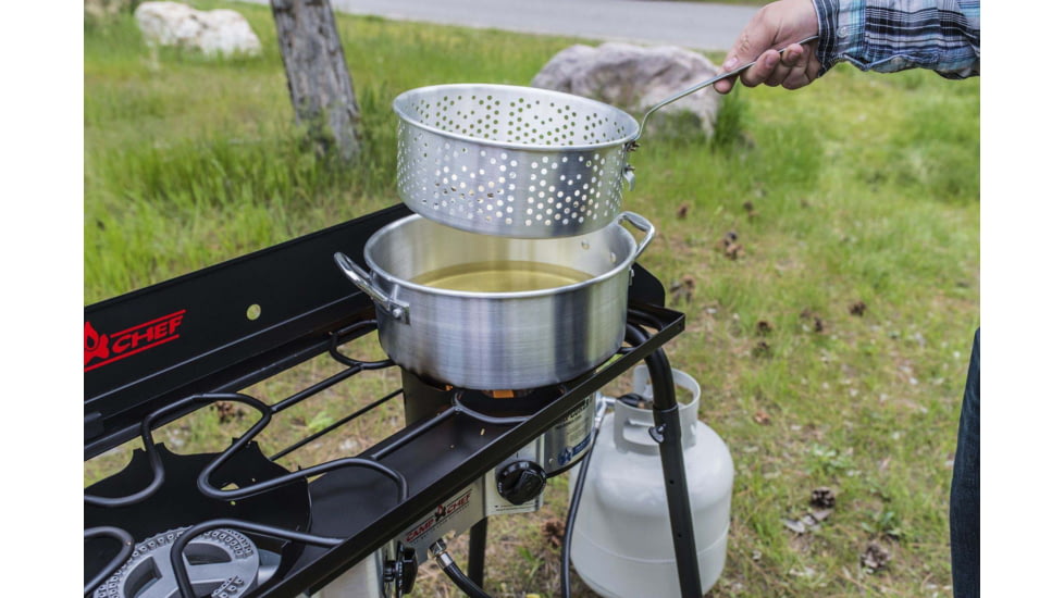 Camp Chef Aluminum Fry Pot Set, Silver, DP10