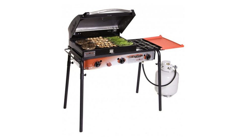 Camp Chef Big LP Gas Grill, 608Sq. inch. Cooking Area, 3 Burner, Red SPG90BCC