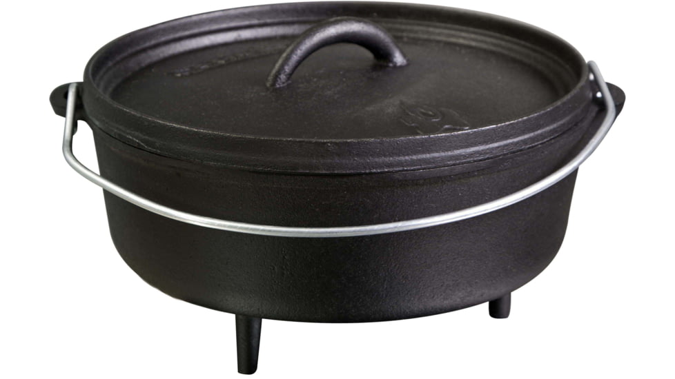 Camp Chef Classic 10in Seasoned Cast Iron Dutch Oven, Dutch Oven 4quart, 10in Diameter, Black, SDO10