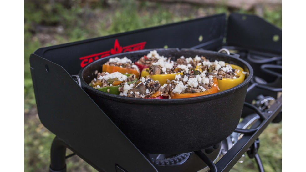 Camp Chef Classic 12in Cast Iron Dutch Oven, Dutch Oven 6quart, 12in Diameter, Black, SDO12