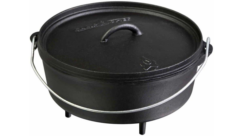 Camp Chef Classic 12in Cast Iron Dutch Oven, Dutch Oven 6quart, 12in Diameter, Black, SDO12