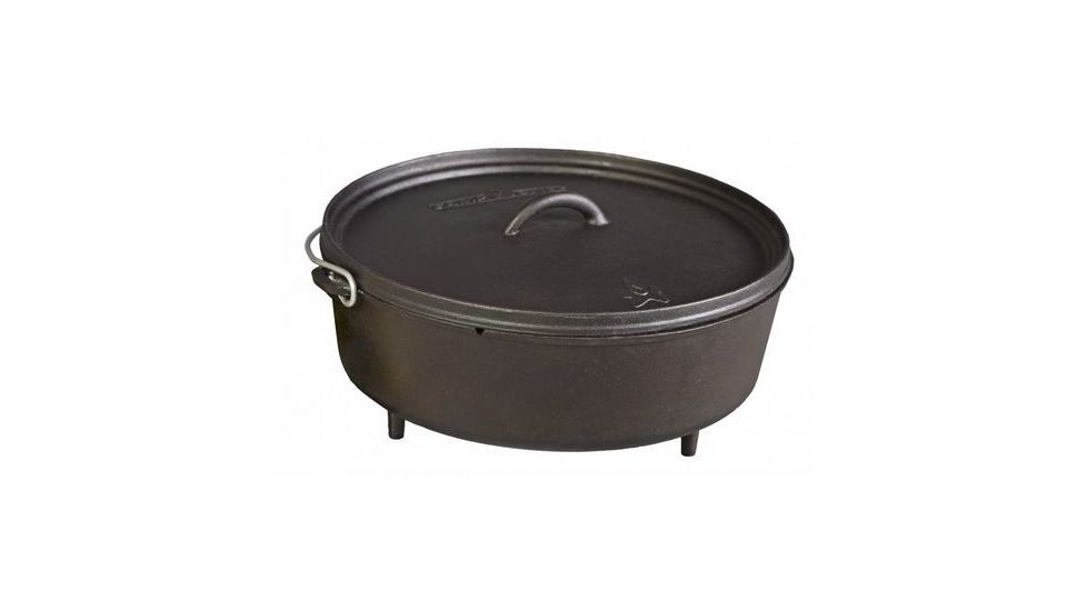 Camp Chef Classic 14in Seasoned Cast Iron Dutch Oven, Dutch Oven 8 Quart, 14in Diameter, SDO14