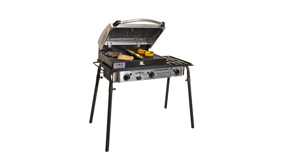 Camp Chef Deluxe Stainless BBQ Grill Box Accessory, Black, BB90LS