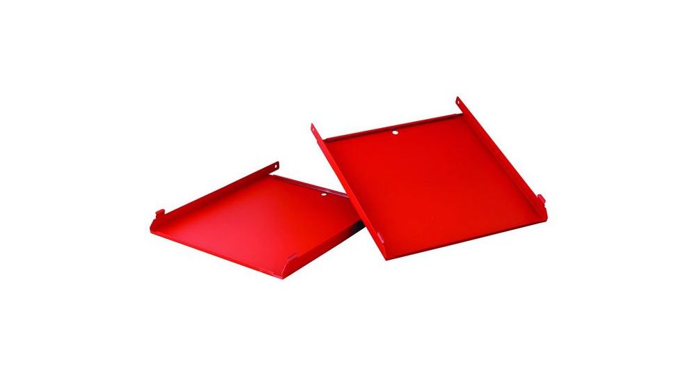 Camp Chef Folding Side Shelves, 2-pack, fits most 14in stoves, Red LS60P