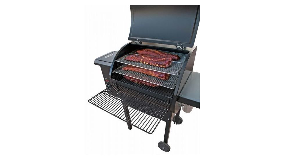 Camp Chef Pellet Grill &amp; Smoker Collapsible Front Shelf, 21.8 L x 11.2 W, Silver, PGSHELF